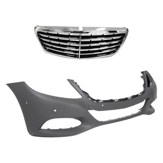 Replacement - 2-Piece (Front Bumper Cover, Grille) (Standard Line)