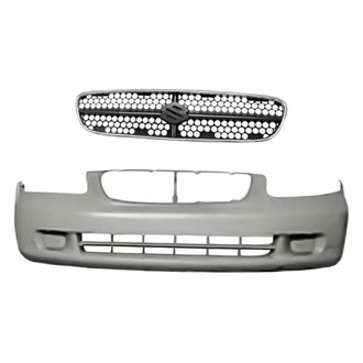 Replacement - 2-Piece (Front Bumper Cover, Grille) (Standard Line)