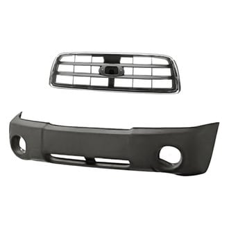 Replacement - 2-Piece (Front Bumper Cover, Grille) (Standard Line)