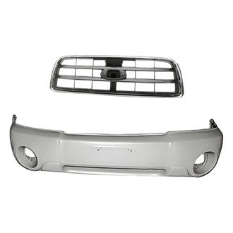 Replacement - 2-Piece (Front Bumper Cover, Grille) (Standard Line)