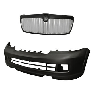 Replacement - 2-Piece (Front Bumper Cover, Grille) (Standard Line)