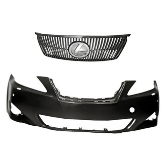 Replacement - 2-Piece (Front Bumper Cover, Grille) (Standard Line)