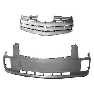 Replacement - 2-Piece (Front Bumper Cover, Grille) (Standard Line)