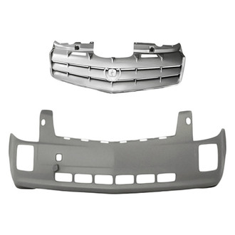 Replacement - 2-Piece (Front Bumper Cover, Grille) (Standard Line)