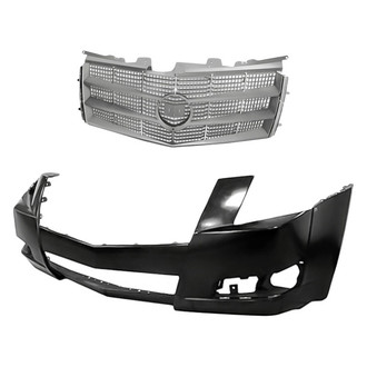 Replacement - 2-Piece (Front Bumper Cover, Grille) (Standard Line)