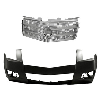 Replacement - 2-Piece (Front Bumper Cover, Grille) (Standard Line)