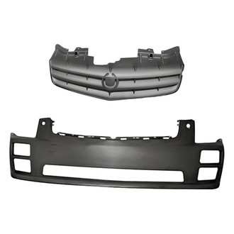 Replacement - 2-Piece (Front Bumper Cover, Grille) (Standard Line)