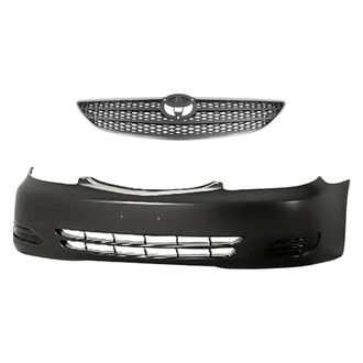 Replacement - 2-Piece (Front Bumper Cover, Grille) (Standard Line)