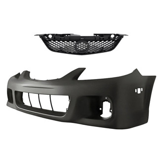 Replacement - 2-Piece (Front Bumper Cover, Grille) (Standard Line)