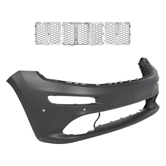 Replacement - 2-Piece (Front Bumper Cover, Grille) (CAPA Certified)
