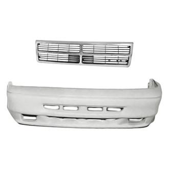 Replacement - 2-Piece (Front Bumper Cover, Grille) (Standard Line)