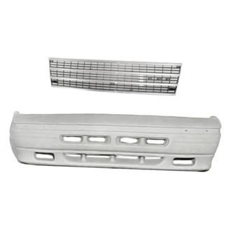 Replacement - 2-Piece (Front Bumper Cover, Grille) (Standard Line)