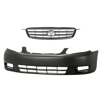 Replacement - 2-Piece (Front Bumper Cover, Grille) (Standard Line)