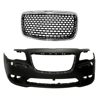 Replacement - 2-Piece (Front Bumper Cover, Grille) (Standard Line)