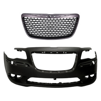 Replacement - 2-Piece (Front Bumper Cover, Grille) (Standard Line)