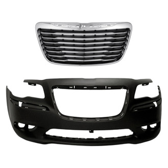 Replacement - 2-Piece (Front Bumper Cover, Grille) (Standard Line)