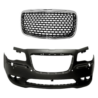 Replacement - 2-Piece (Front Bumper Cover, Grille) (Standard Line)