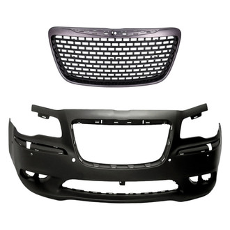 Replacement - 2-Piece (Front Bumper Cover, Grille) (Standard Line)