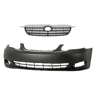 Replacement - 2-Piece (Front Bumper Cover, Grille) (Standard Line)