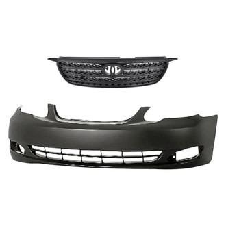 Replacement - 2-Piece (Front Bumper Cover, Grille) (Standard Line)