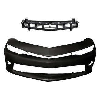 Replacement - 2-Piece (Front Bumper Cover, Grille) (Standard Line)