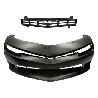 Replacement - 2-Piece (Front Bumper Cover, Grille) (Standard Line)