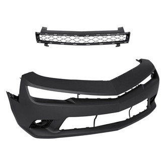 Replacement - 2-Piece (Front Bumper Cover, Grille) (Standard Line)