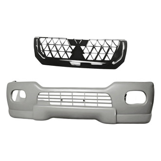 Replacement - 2-Piece (Front Bumper Cover, Grille) (Standard Line)
