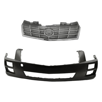 Replacement - 2-Piece (Front Bumper Cover, Grille) (Standard Line)
