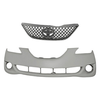 Replacement - 2-Piece (Front Bumper Cover, Grille) (Standard Line)