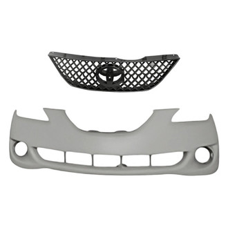 Replacement - 2-Piece (Front Bumper Cover, Grille) (Standard Line)