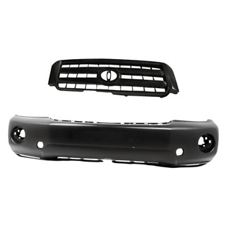 Replacement - 2-Piece (Front Bumper Cover, Grille) (Standard Line)