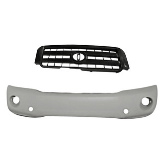 Replacement - 2-Piece (Front Bumper Cover, Grille) (Standard Line)