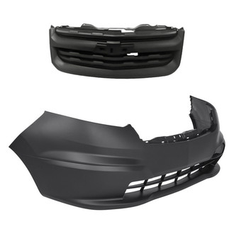 Replacement - 2-Piece (Front Bumper Cover, Grille) (Standard Line)