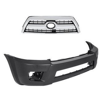 Replacement - 2-Piece (Front Bumper Cover, Grille) (Standard Line)