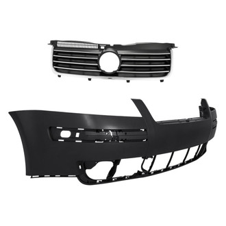 Replacement - 2-Piece (Front Bumper Cover, Grille) (Standard Line)