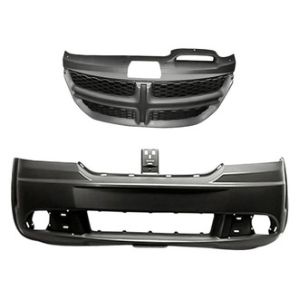 Replacement - 2-Piece (Front Bumper Cover, Grille) (Standard Line)