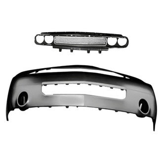 Replacement - 2-Piece (Front Bumper Cover, Grille) (Standard Line)