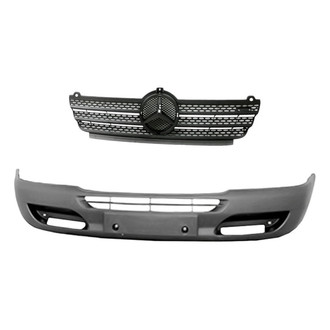 Replacement - 2-Piece (Front Bumper Cover, Grille) (Standard Line)