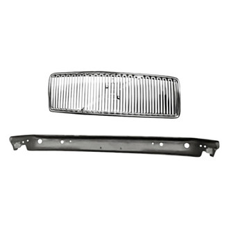Replacement - 2-Piece (Front Bumper Cover, Grille) (Standard Line)