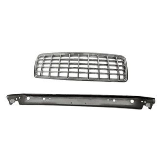 Replacement - 2-Piece (Front Bumper Cover, Grille) (Standard Line)