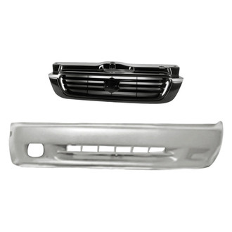 Replacement - 2-Piece (Front Bumper Cover, Grille) (Standard Line)