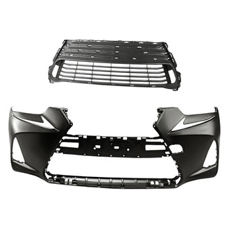Replacement - 2-Piece (Front Bumper Cover, Grille) (CAPA Certified)