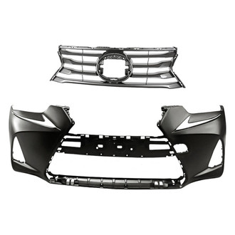 Replacement - 2-Piece (Front Bumper Cover, Grille) (CAPA Certified)