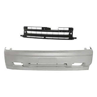 Replacement - 2-Piece (Front Bumper Cover, Grille) (Standard Line)