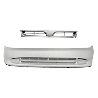 Replacement - 2-Piece (Front Bumper Cover, Grille) (Standard Line)