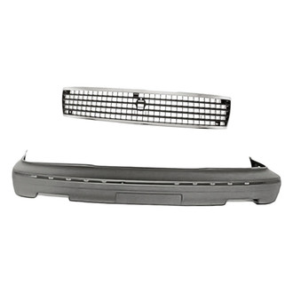 Replacement - 2-Piece (Front Bumper Cover, Grille) (Standard Line)