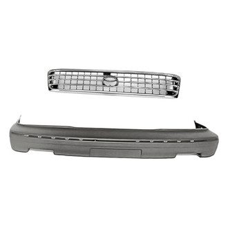 Replacement - 2-Piece (Front Bumper Cover, Grille) (Standard Line)