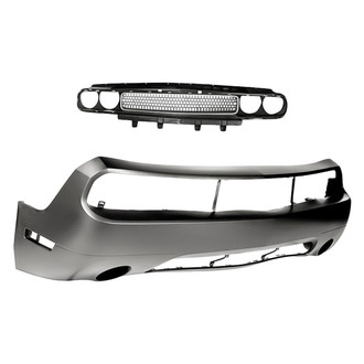 Replacement - 2-Piece (Front Bumper Cover, Grille) (Standard Line)