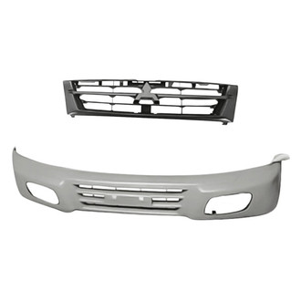 Replacement - 2-Piece (Front Bumper Cover, Grille) (Standard Line)